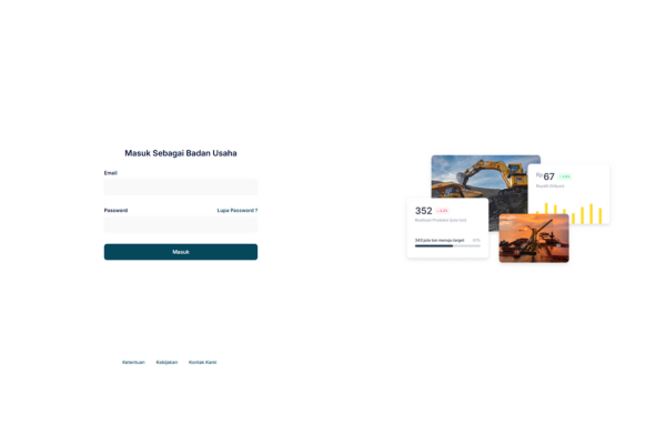 Custom administrative website homepage
